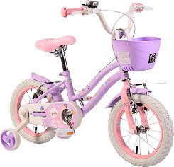 Детски велосипед Moni Space Tourism 14" - С помощни колела и кошница - 
